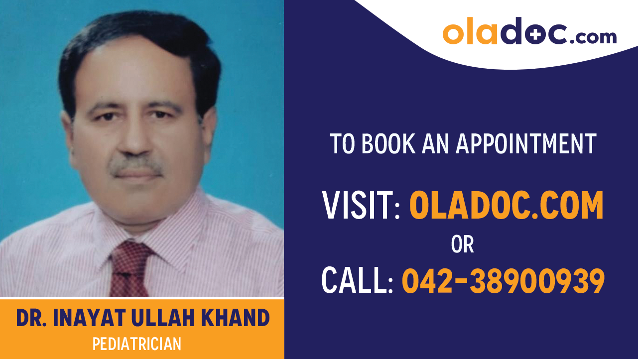 Book appointment with Dr. Inayat Ullah Khand-best Pediatrician Islamabad